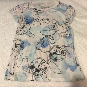 Disney Stitch Water Color Tee Shirt